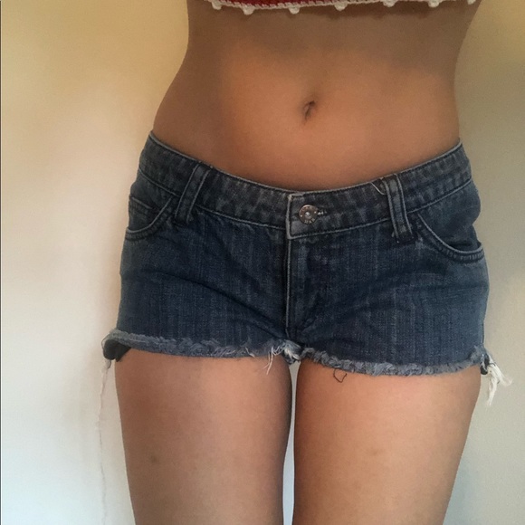 Bundle Rainbow crop top and jean short shorts - Picture 4 of 4
